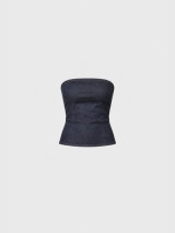 Denim bandeau top