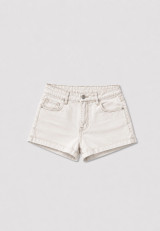 Denim shorts with stars on the back white