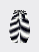 Blue striped balloon pants
