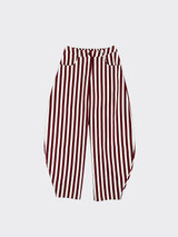 Red striped balloon pants
