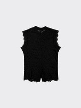 Blonde Qipao Top Black