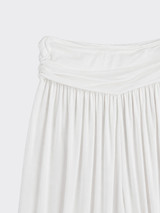 Harem pants with gathered waistband