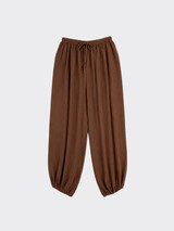 Fluid Harem Pants Brown
