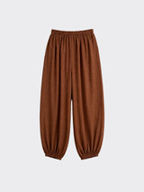 Fluid Harem Pants Brown