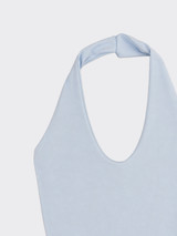 Halter crop top Light blue