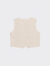 Basic linen vest