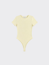 Short-sleeved bodysuit yellow