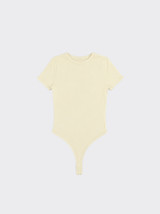 Short-sleeved bodysuit yellow