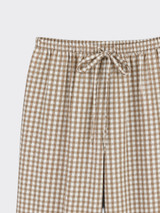 Gingham harem pants taupe