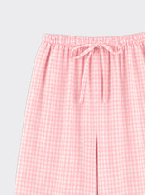 Gingham harem pants pink