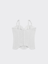 Corset top with boning