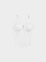 Corset top with boning