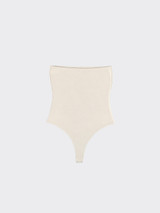 White bandeau bodysuit