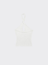 Crisscross halter top white