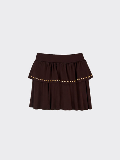 Studed skirt brown