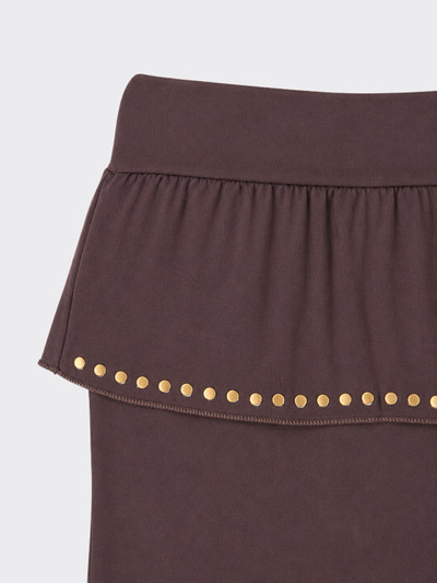 Studed skirt brown