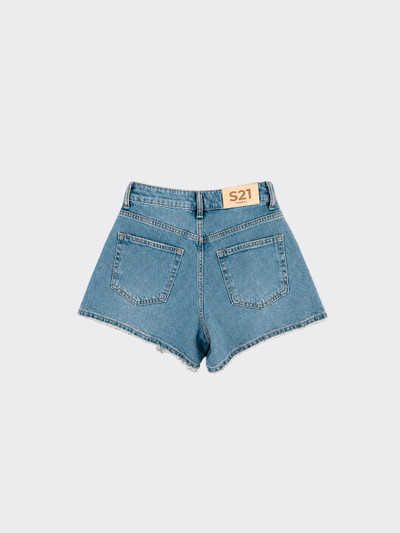 Sparkly denim shorts