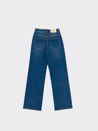 S21 Sparkly wide-leg jeans