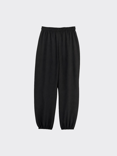 Harem pants with button details black