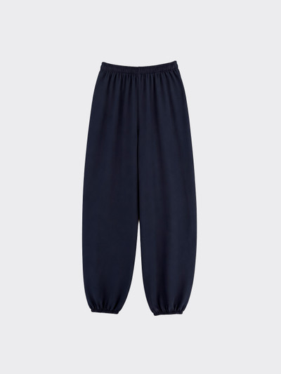 Harem pants with button details dark blue