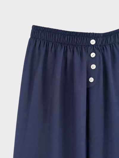 Harem pants with button details dark blue