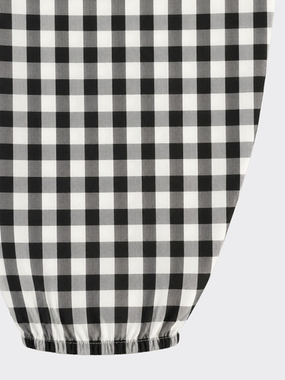 Fluid Gingham harem pants black