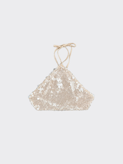 Halter top with sequins