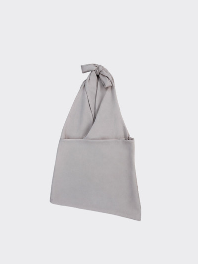 Satin halter top with tie at the back beige
