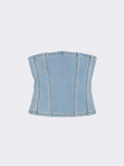 Denim bustier top