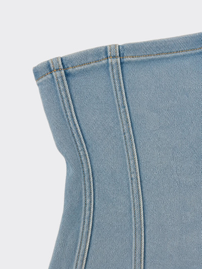 Denim bustier top