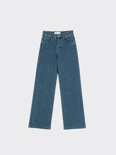 Straight striped jeans