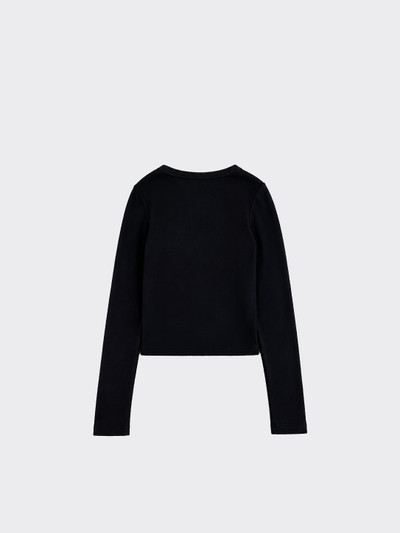 Long-sleeved t-shirt with wing detail black