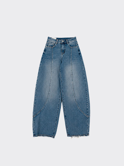 Jeans barrel mid rise