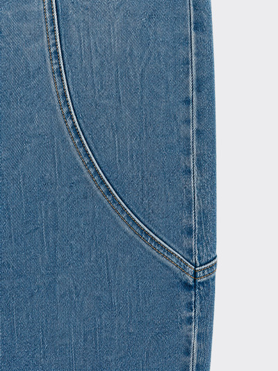 Jeans barrel mid rise