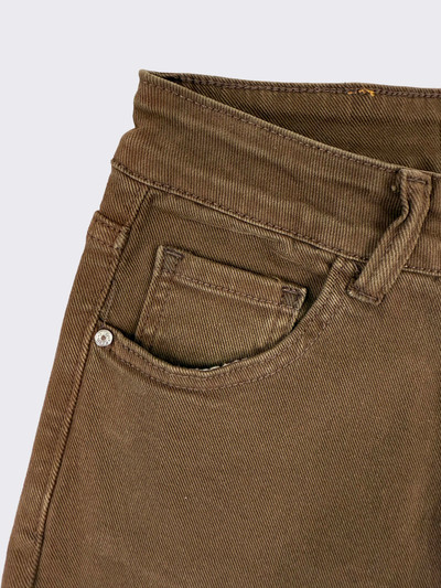 Wide leg trousers with leopard print stars