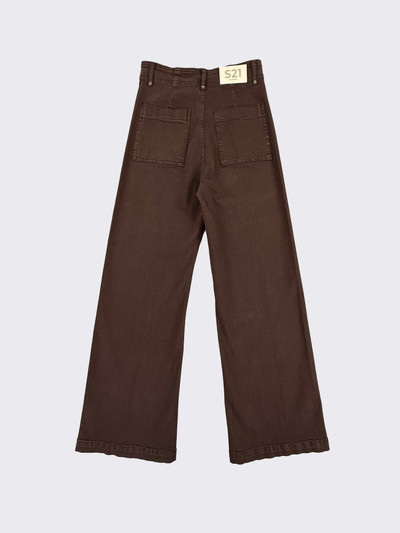 S21 Wide leg jeans with seams