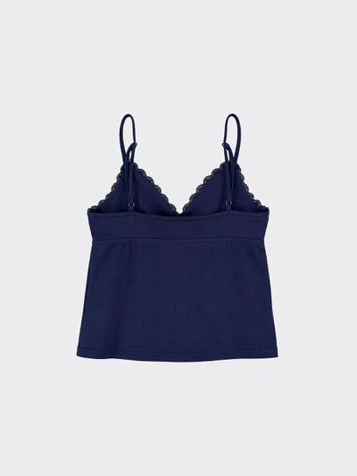 Halter blouse with beads Blue