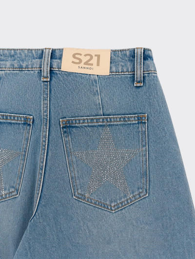 Jeans barrel stars on back