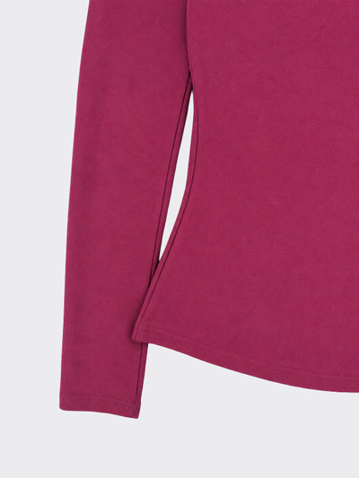 Long-sleeved t-shirt with ruching Burgundy