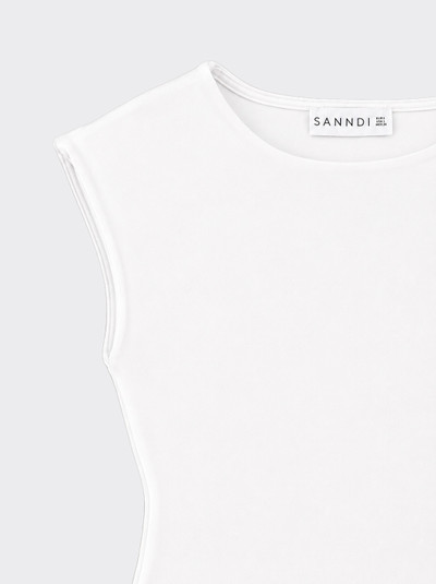 Polyamide bodysuit with runches Beige