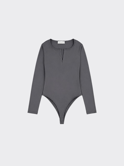 Polyamide zip-up bodysuit Grey