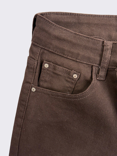 S21 Straight wide-leg brown