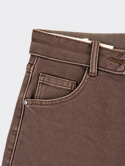 S21 Jeans barrel folded waist Brown