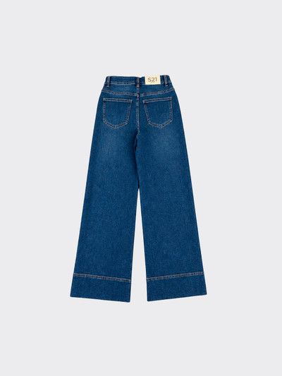 S21 Wide leg jeans with hem seam