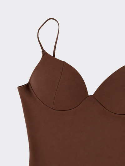 Corset top brown