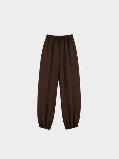 Pleated dress harem pants Brown