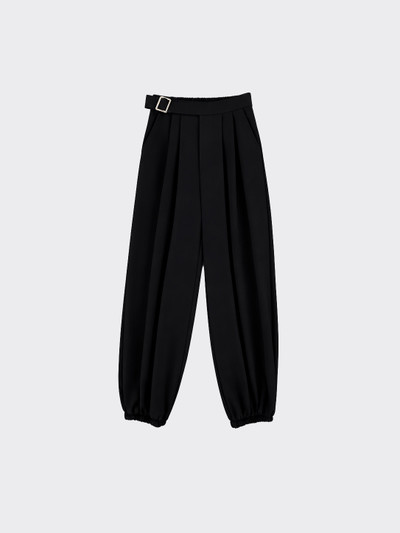 Harem trousers with buckle black