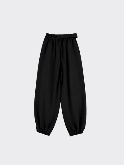 Harem trousers with buckle black