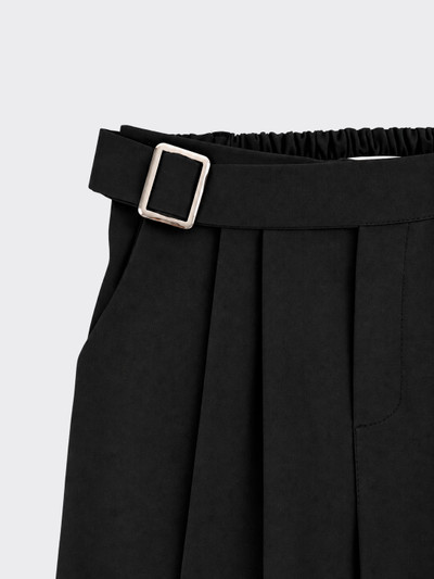 Harem trousers with buckle black
