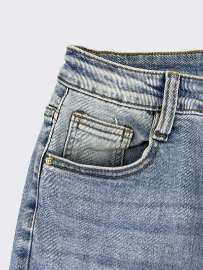 S21  straight wide leg back star detail